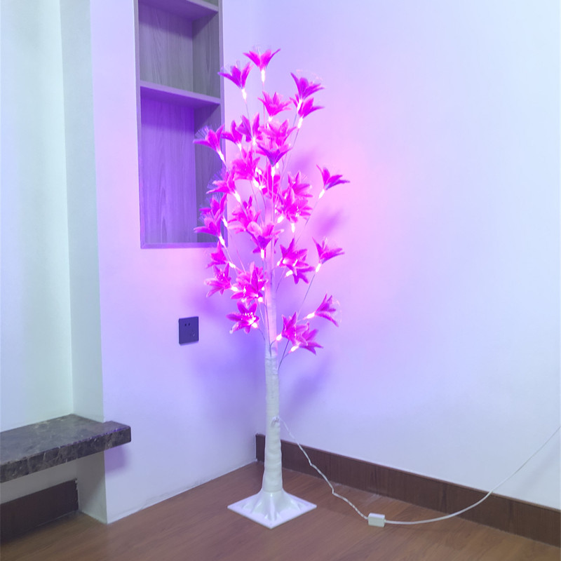 客厅卧室橱窗LED树灯节日庆典摆件北欧风格装饰灯布置插电即亮粉