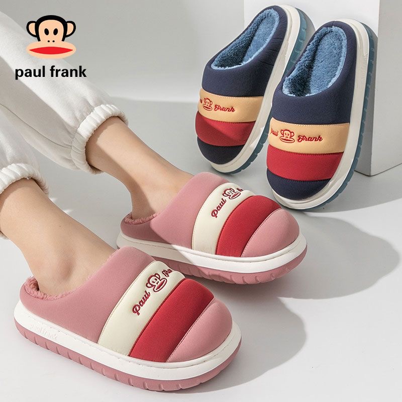 大嘴猴防水棉拖鞋女士情侣冬季家用保暖踩屎感厚底女室内2025新款