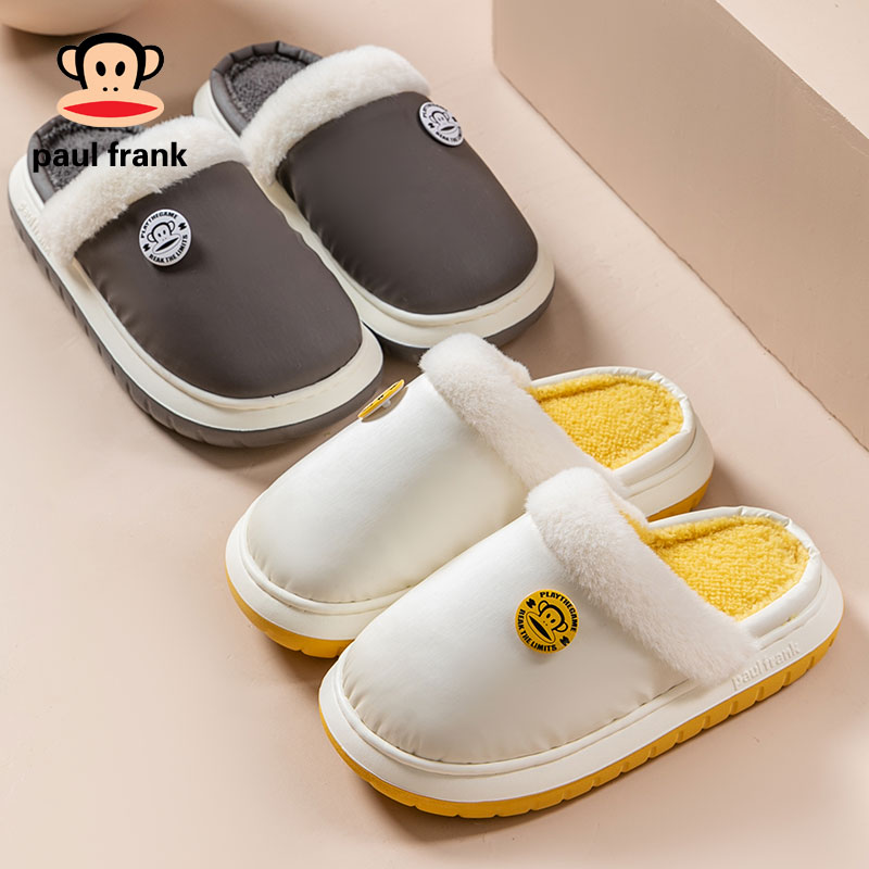 大嘴猴棉拖鞋秋冬季女毛绒保暖室内情侣厚底柔软加绒男半包跟棉鞋