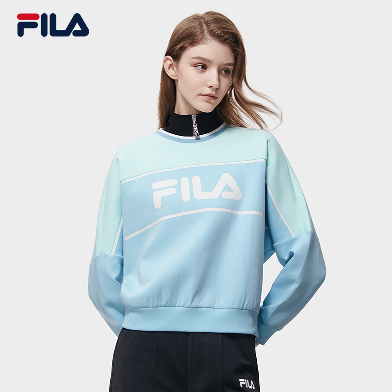 /斐乐女士春季【休闲百搭】针织圆领套头运动卫衣F11W319213