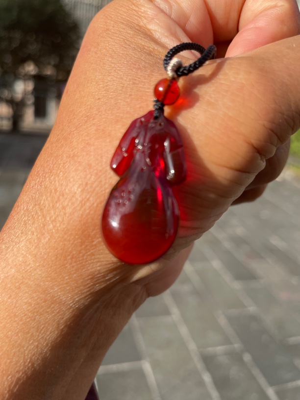 缅甸天然血珀旗开得胜