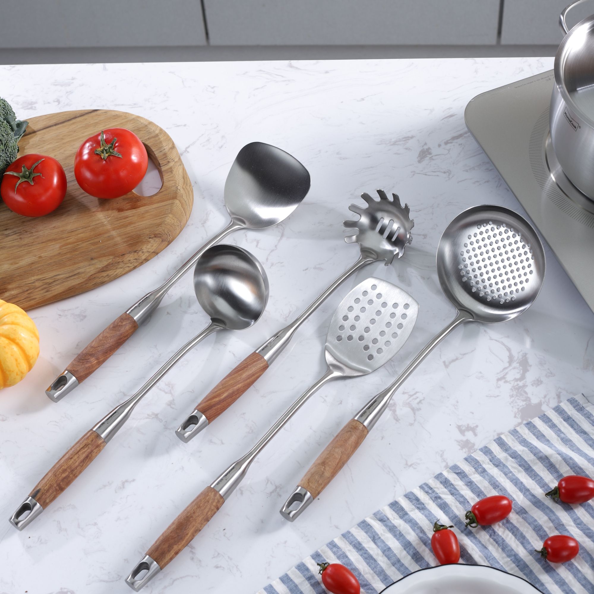 Othello/欧德罗雅惠系列防烫厨房用锅铲勺木柄漏铲【直播专属】