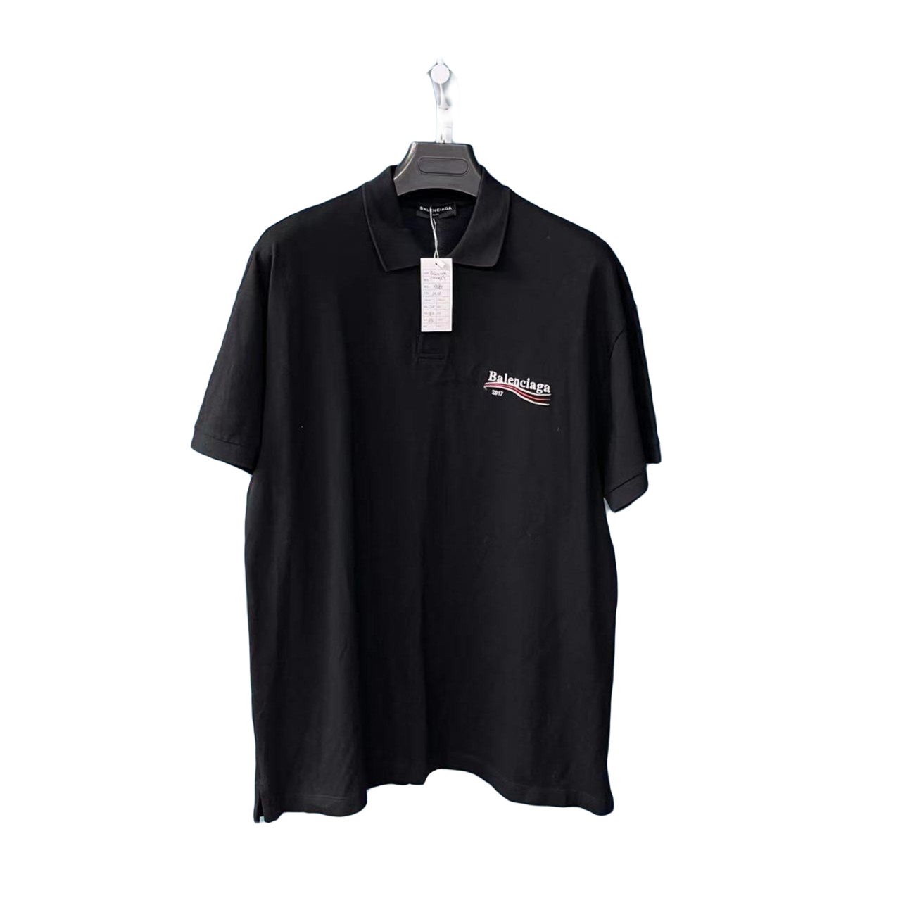 Balenciaga/巴黎世家经典 黑色 可乐 POLO 短袖/成色准新/尺码M 