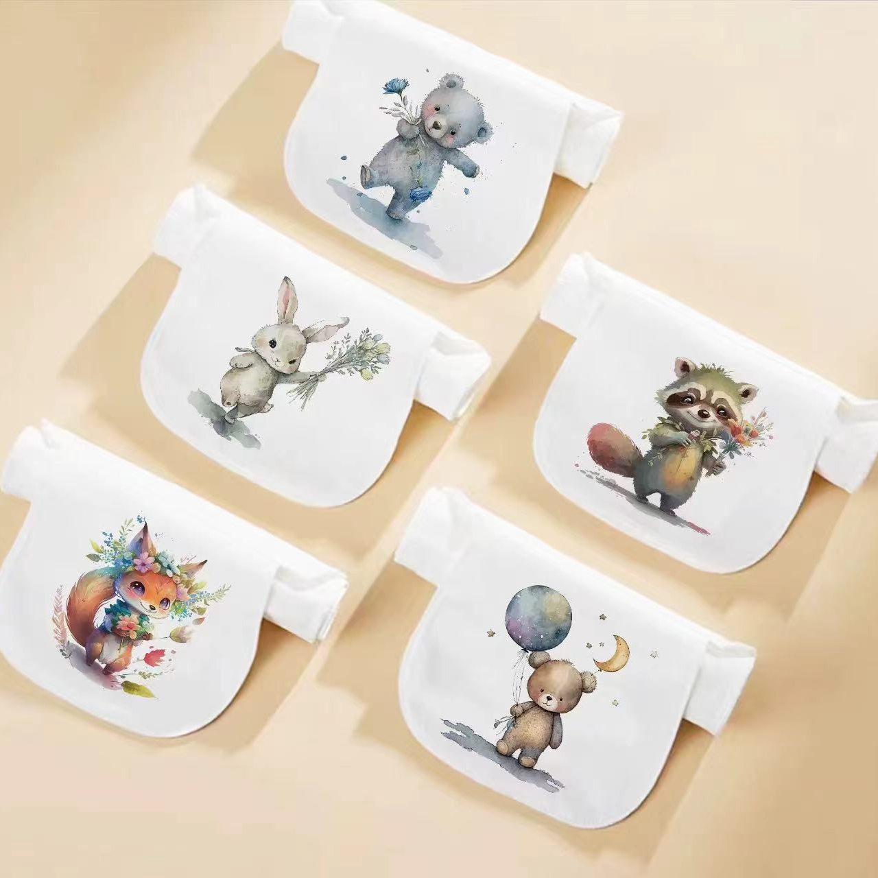 【吸汗巾0-3岁】透气可爱婴童儿童吸汗