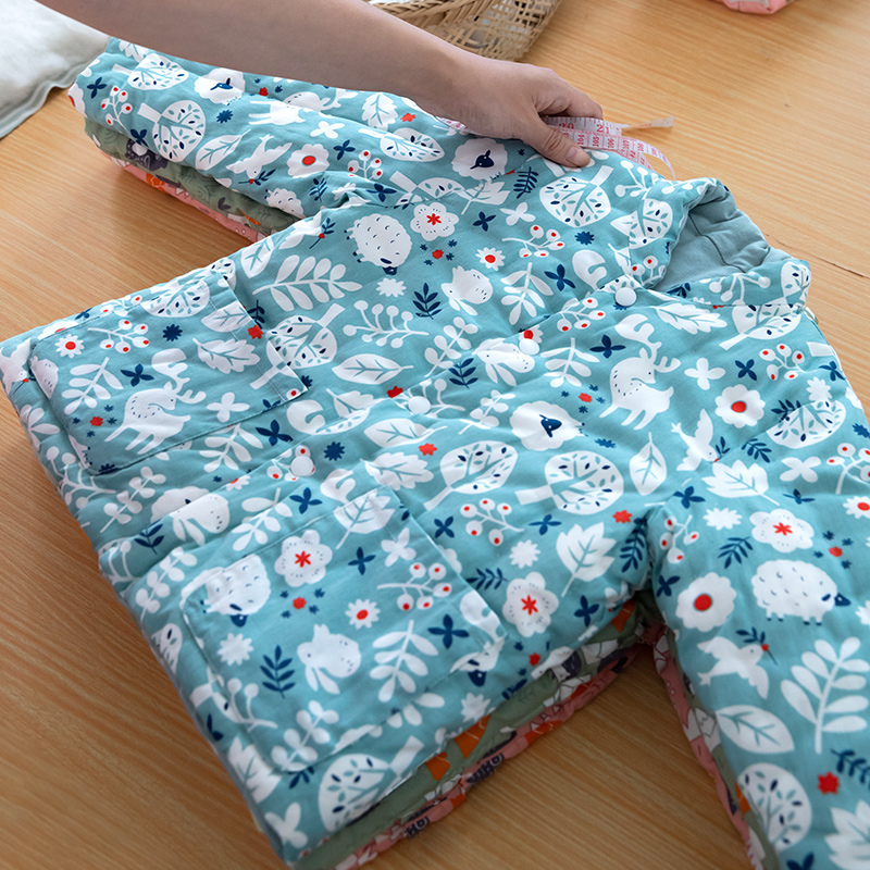 儿童纯棉花手工保暖棉袄 宝防寒棉衣中大童纯棉加厚内外穿棉服冬