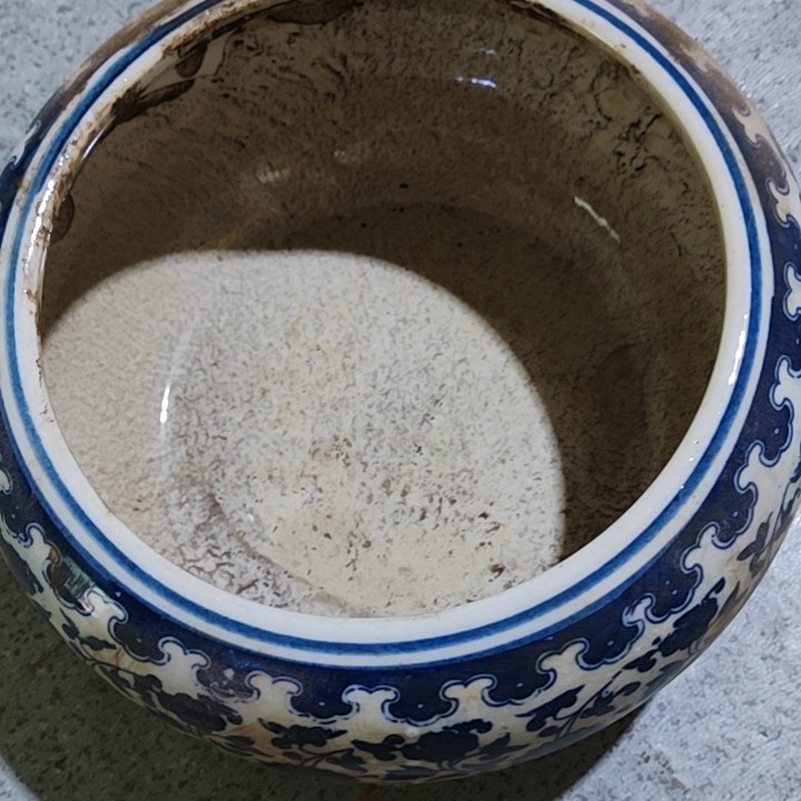 瓷器大号青花瓷家居装饰摆件直径20公分