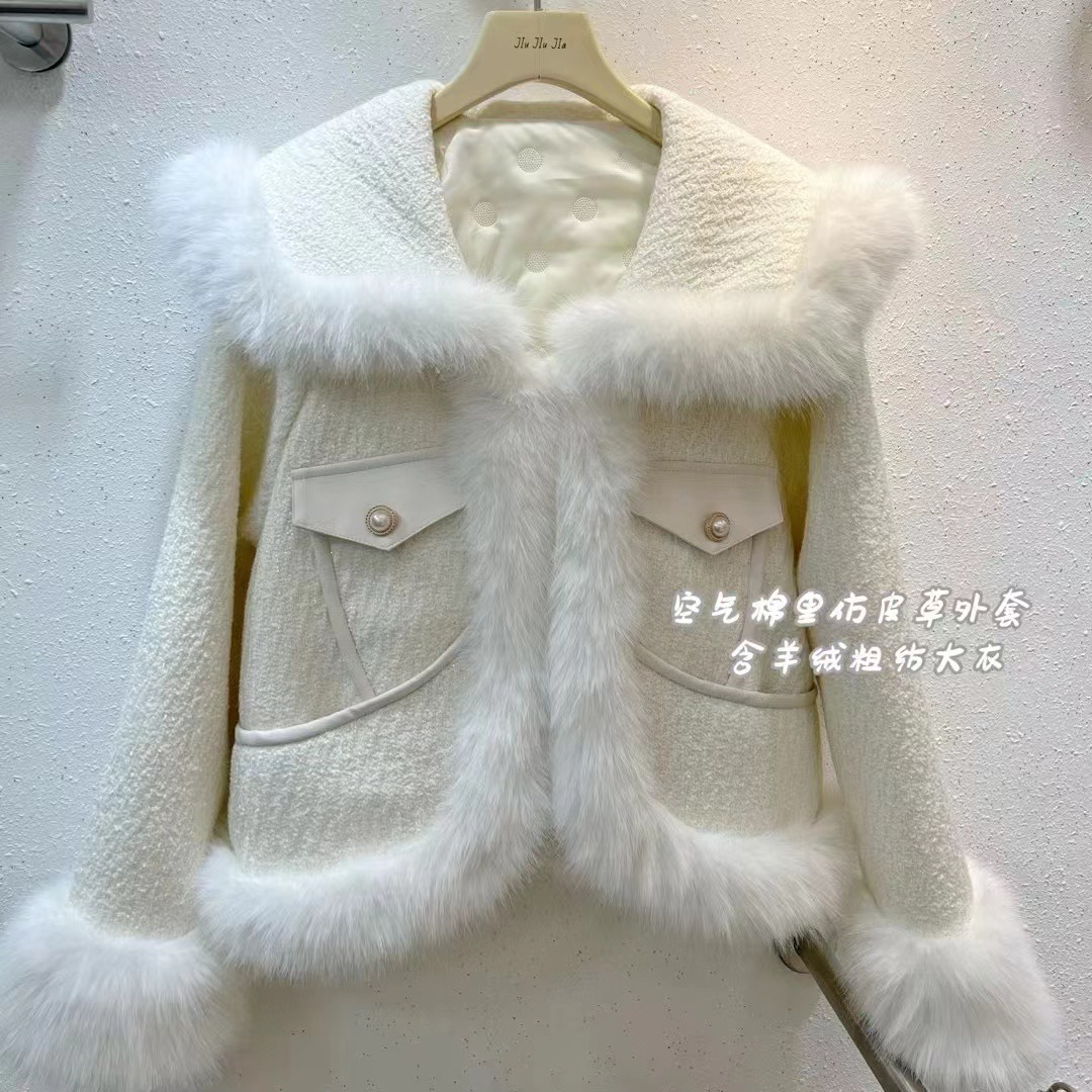 小个子冬季棉服套转小香风