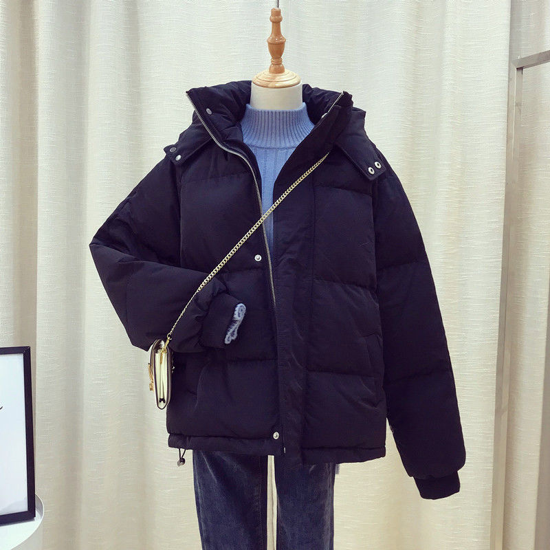 冬季爆款2023冬装新款韩版棉服女短款学生加厚宽松棉衣女面包服棉