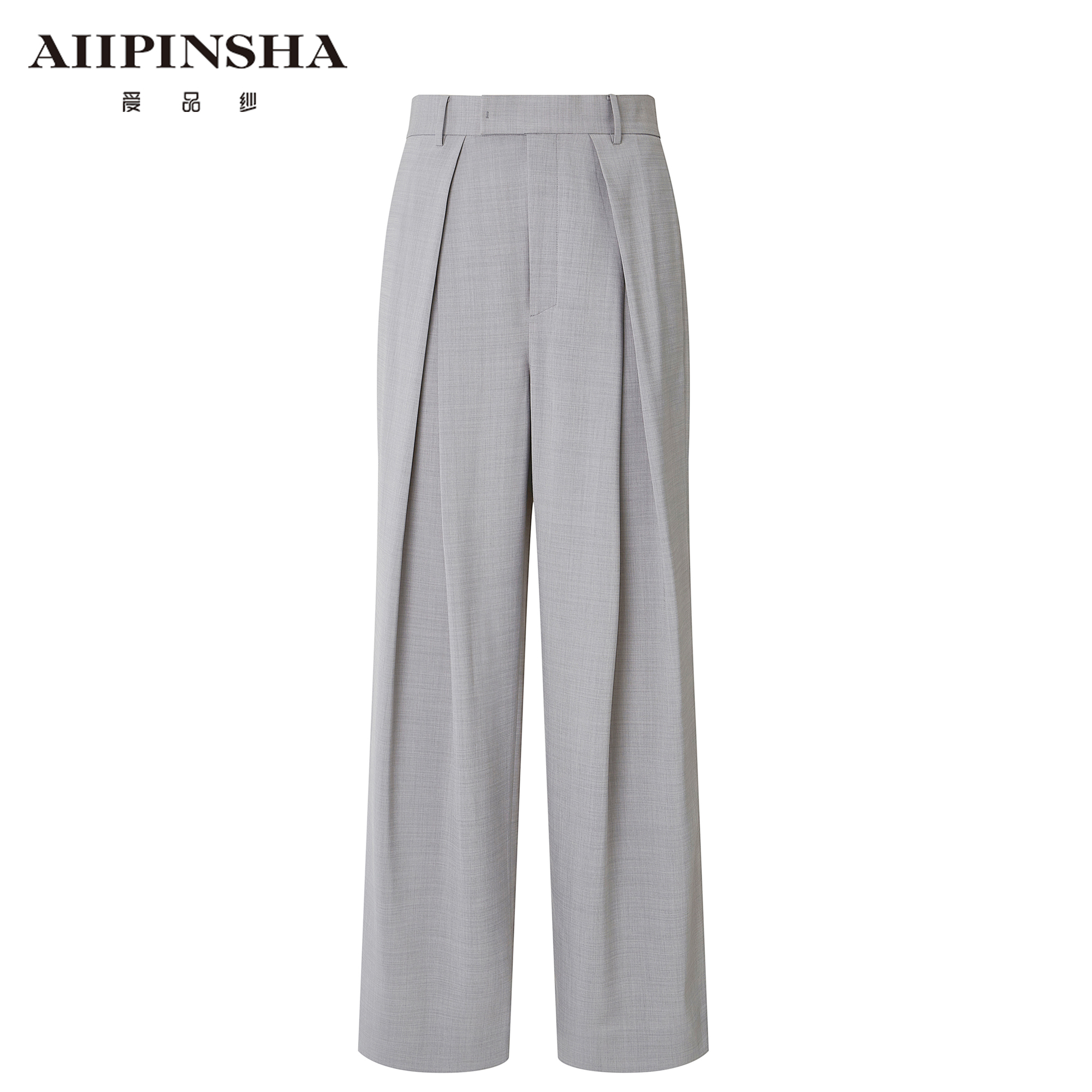 琴老板爱品纱【新派】高腰西装裤气质时尚百搭女士西裤 E5SP005BTK