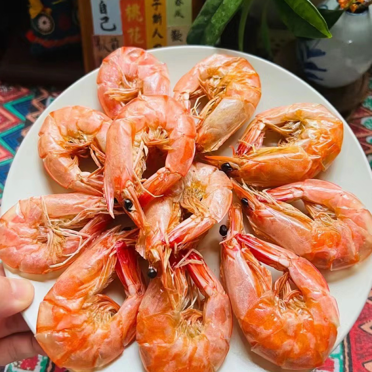 活虾现烤的烤虾干(原汁原味真正的无添加)