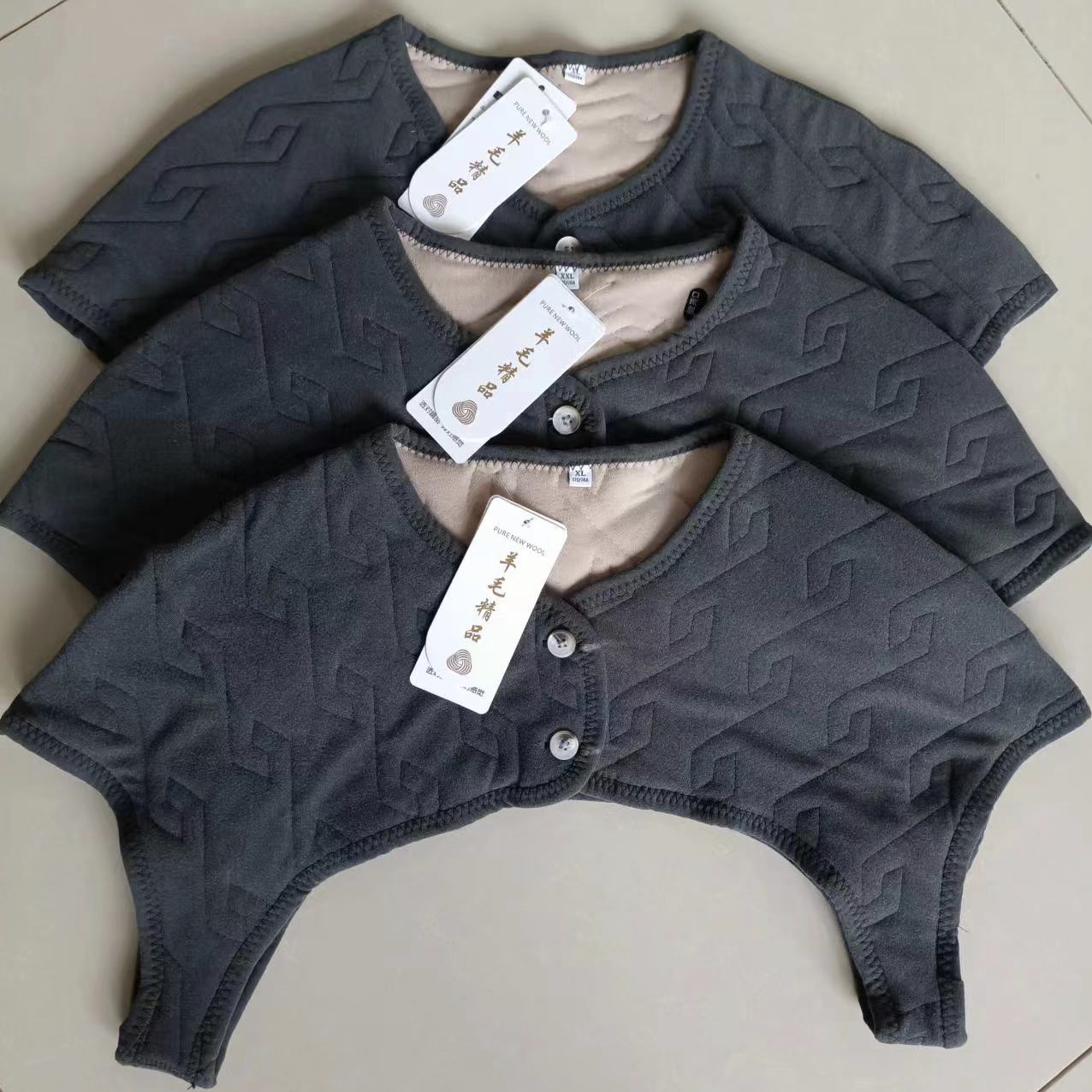 阳离子德绒面男女同款绵羊毛护肩（优惠款）