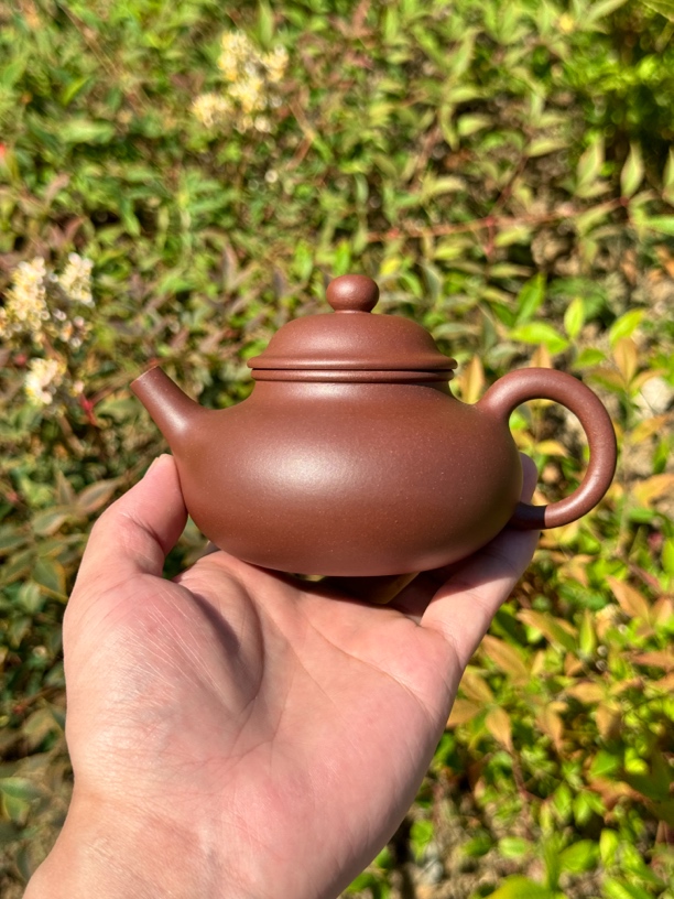青山紫砂｜台西底槽清全手工容天壶