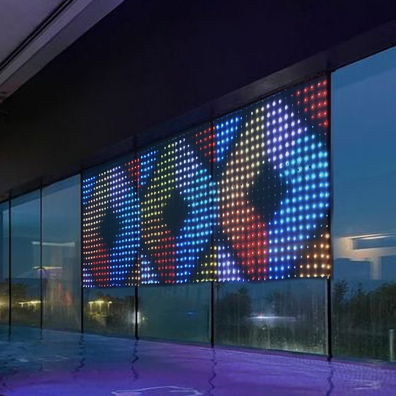 多功能led屏幕窗帘灯蓝牙防水RGB串串灯户外灯串房间星星灯
