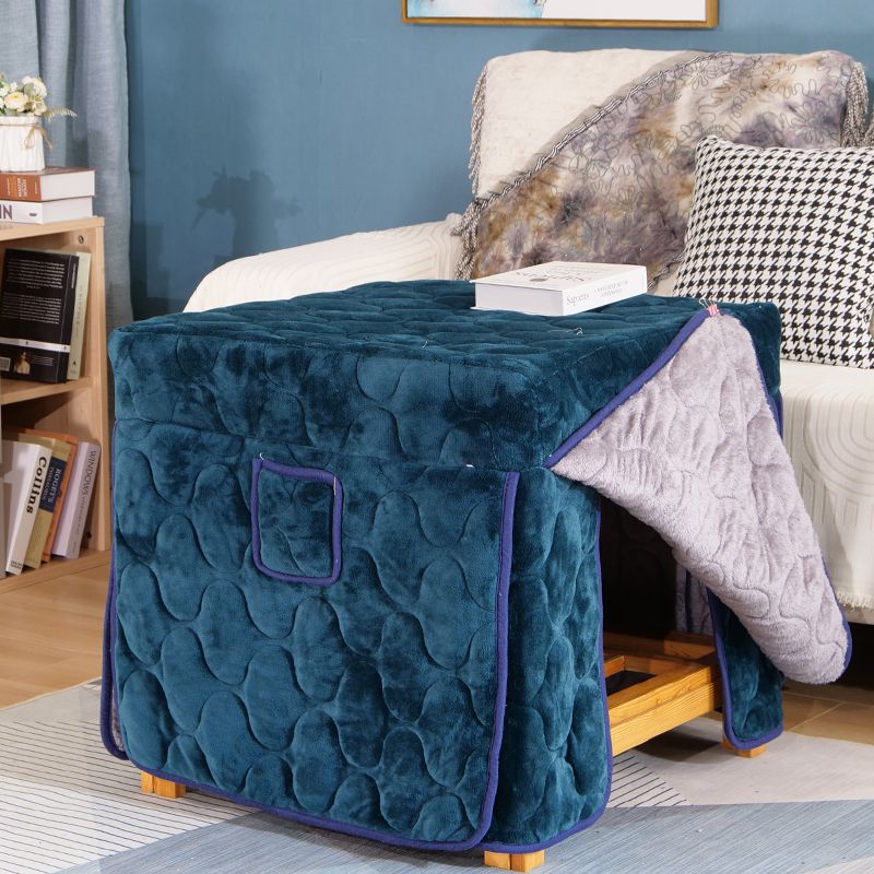 烤火桌子罩套加厚加绒正方形家用电烤暖炉罩烤火被子法兰绒布罩套