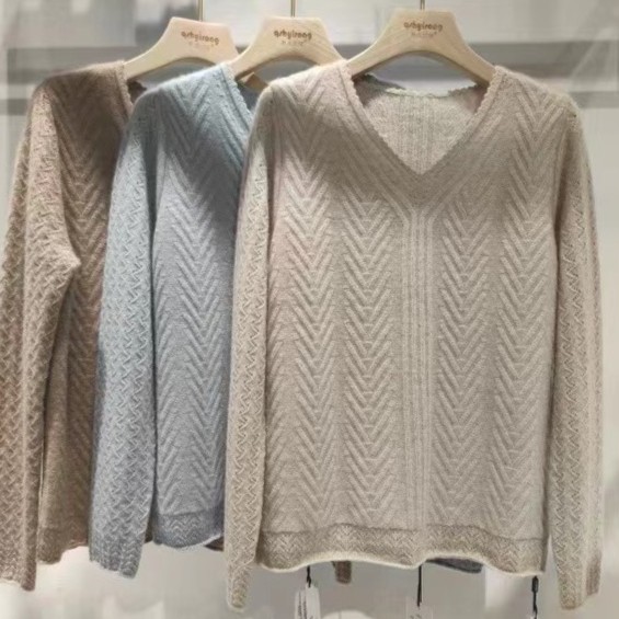 18-5-23198 女士时尚百搭羊绒上衣