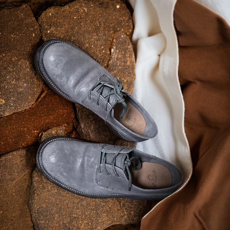 Mantova曼托瓦马皮手工女鞋低帮皮鞋圆头真皮米其林底做旧