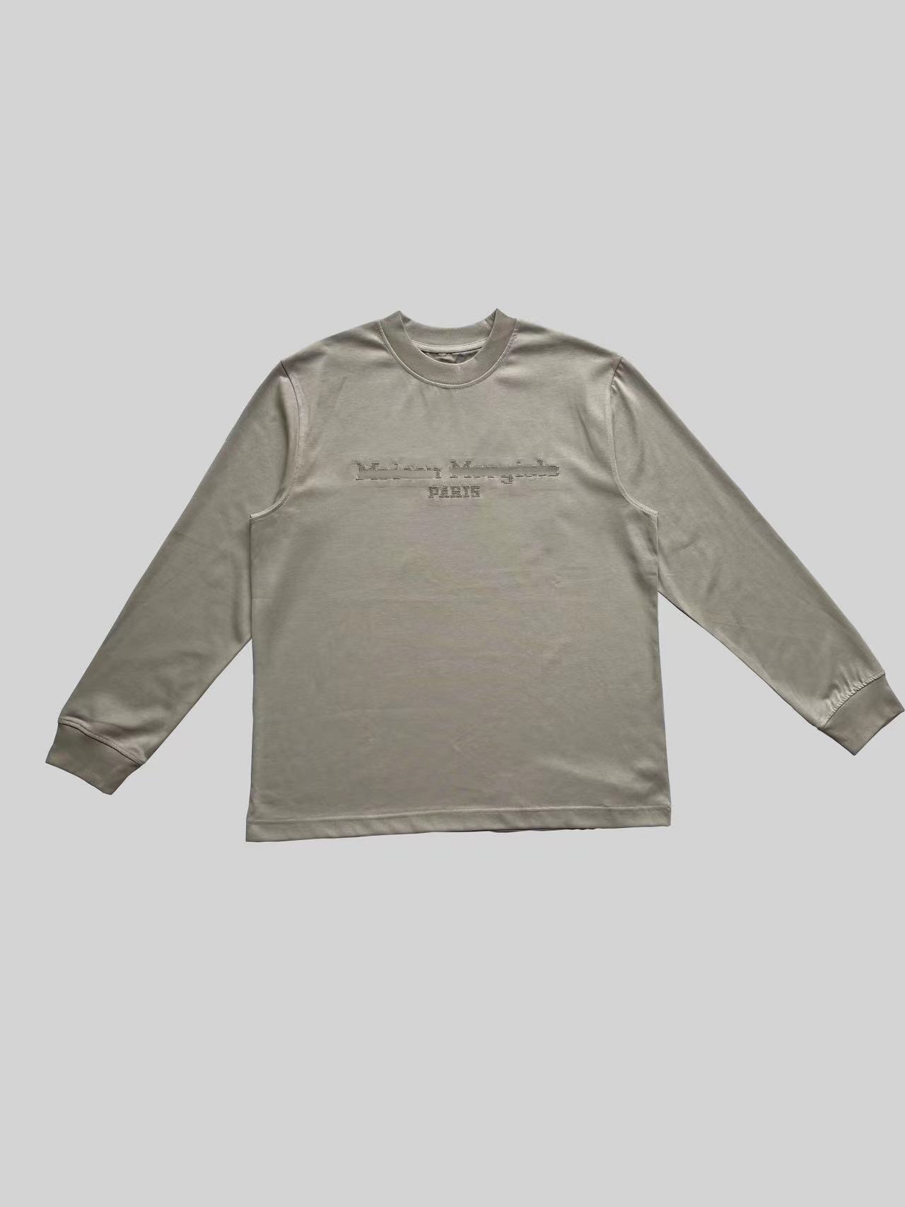 1202#M6特别款麦绣绣花长袖T恤