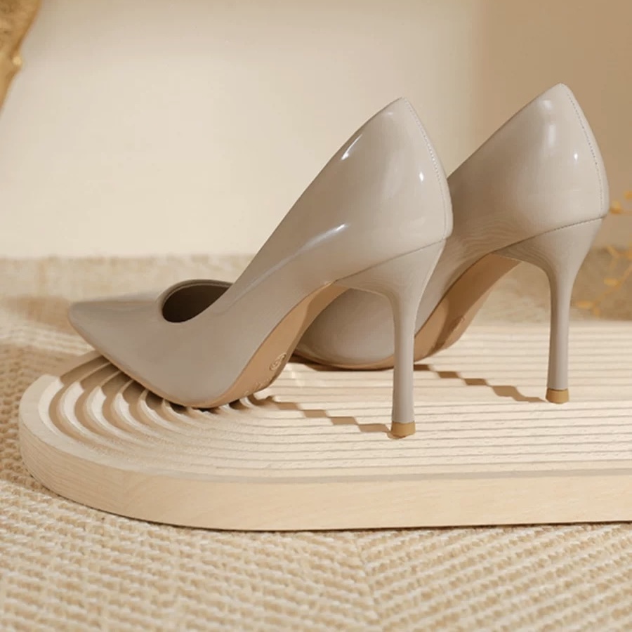 2024新款（551-600）浅口高跟鞋春秋气质时尚百搭性感细跟法式