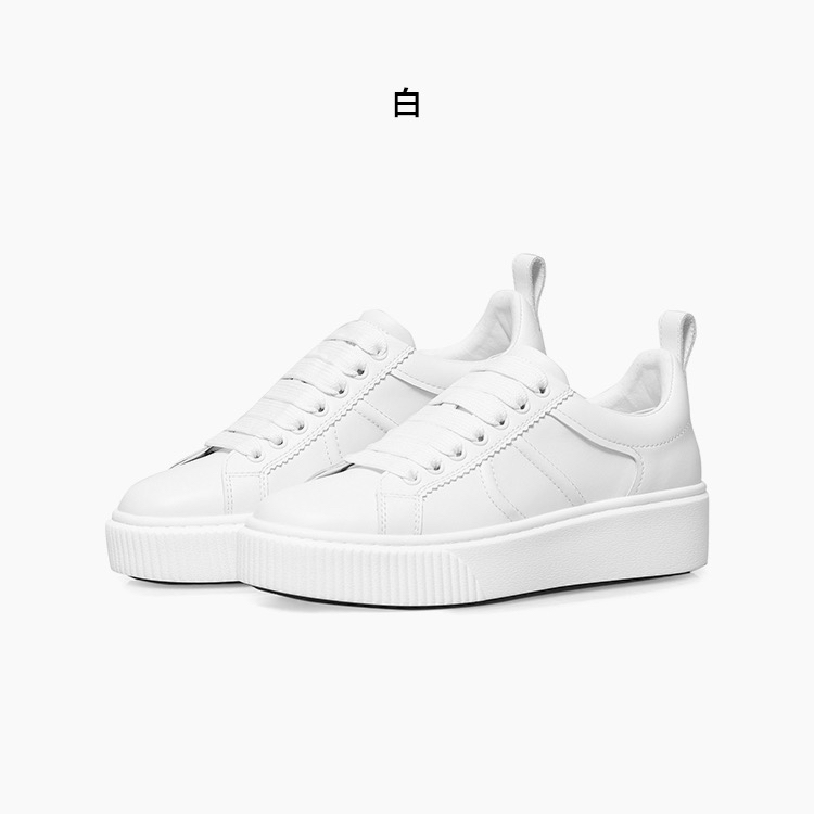 深呼吸DEEP BREATH深呼吸 牛皮百搭厚底小白鞋休闲鞋板鞋 12261