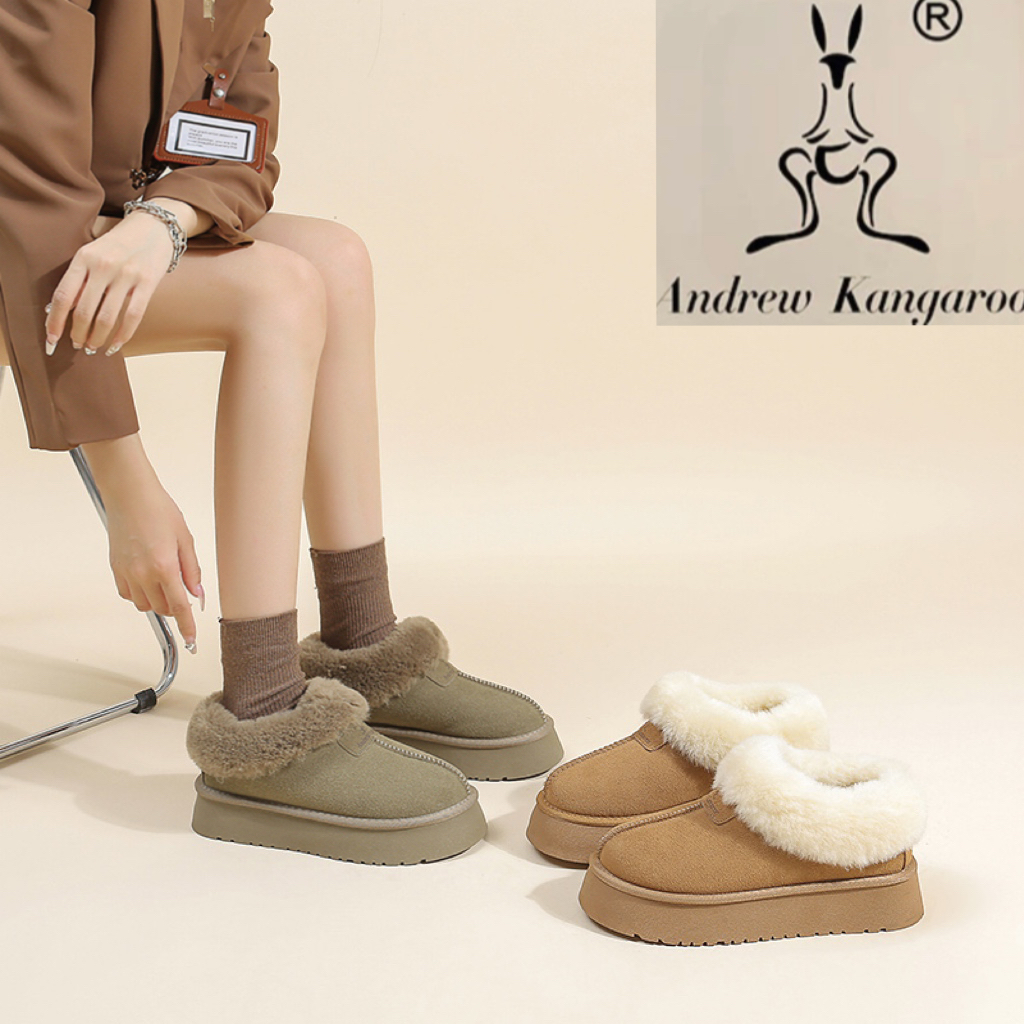 【乔乔】防水防滑厚底雪地靴2025冬季新款小土豆百搭加厚加绒棉鞋