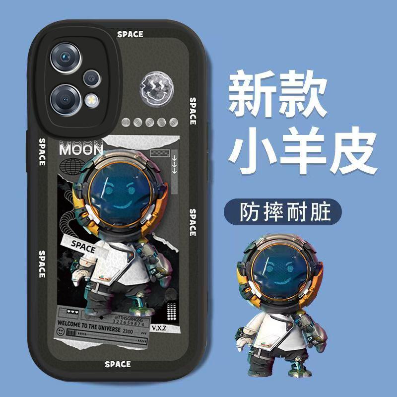 潮牌宇航员适用OPPOK10x手机壳实色网红男新款保护套全包镜头个性