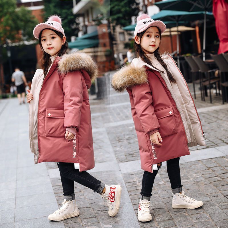【双12活动】女童棉服加厚冬装2023新款中大童韩版中长款保暖洋气棉