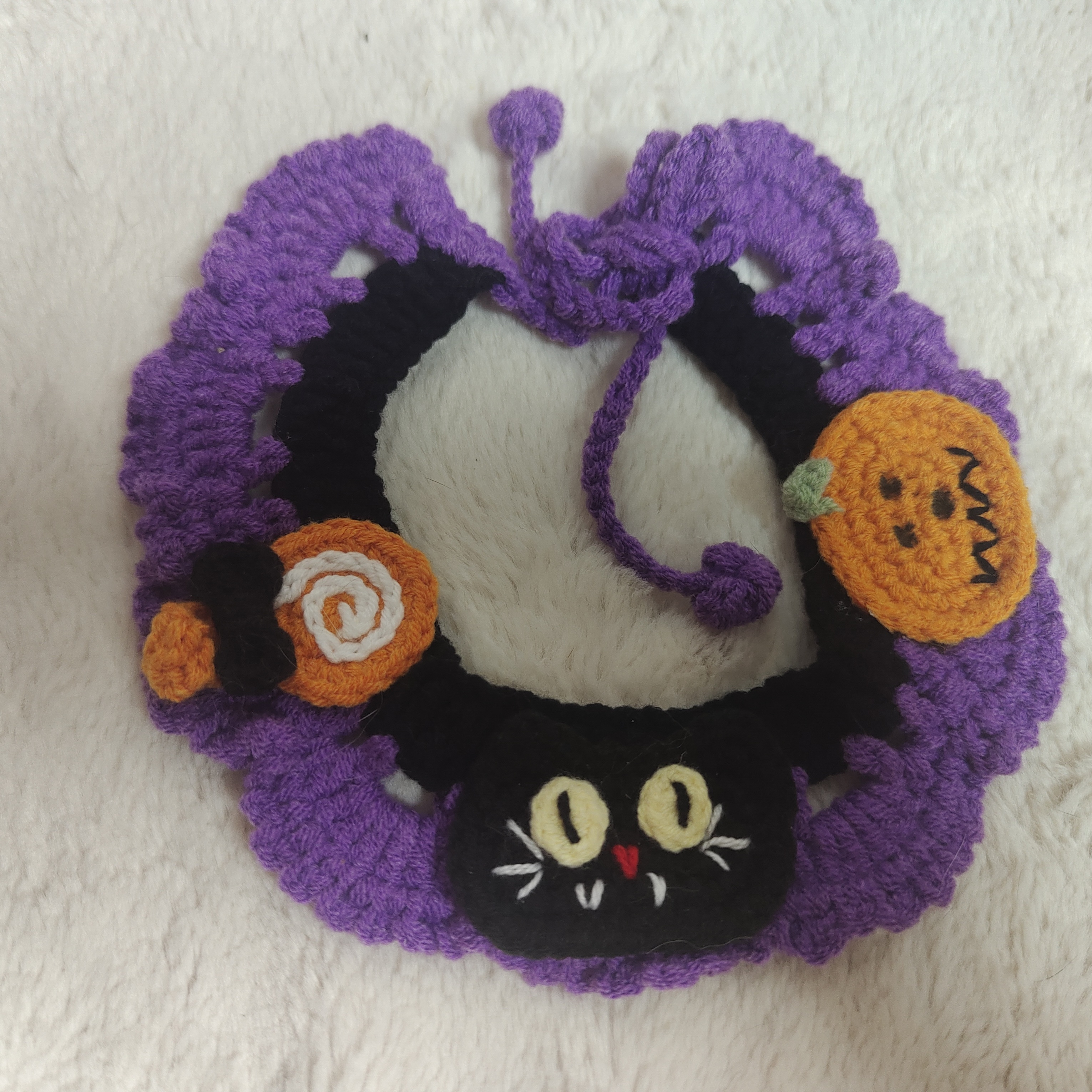 万圣节宠物围脖小猫小狗口水巾