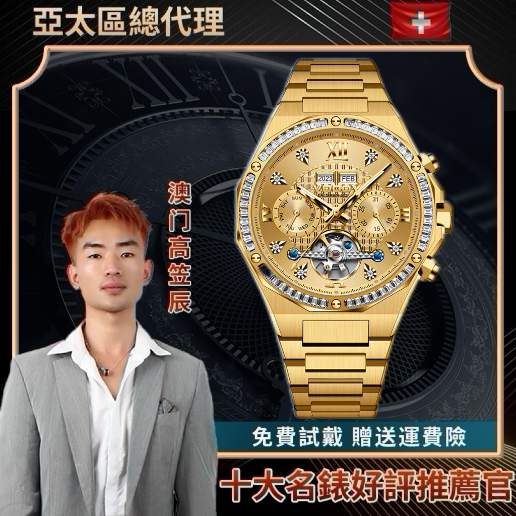 全新未拆封 皇家钢王VODOY沃度机械腕表【G俊】