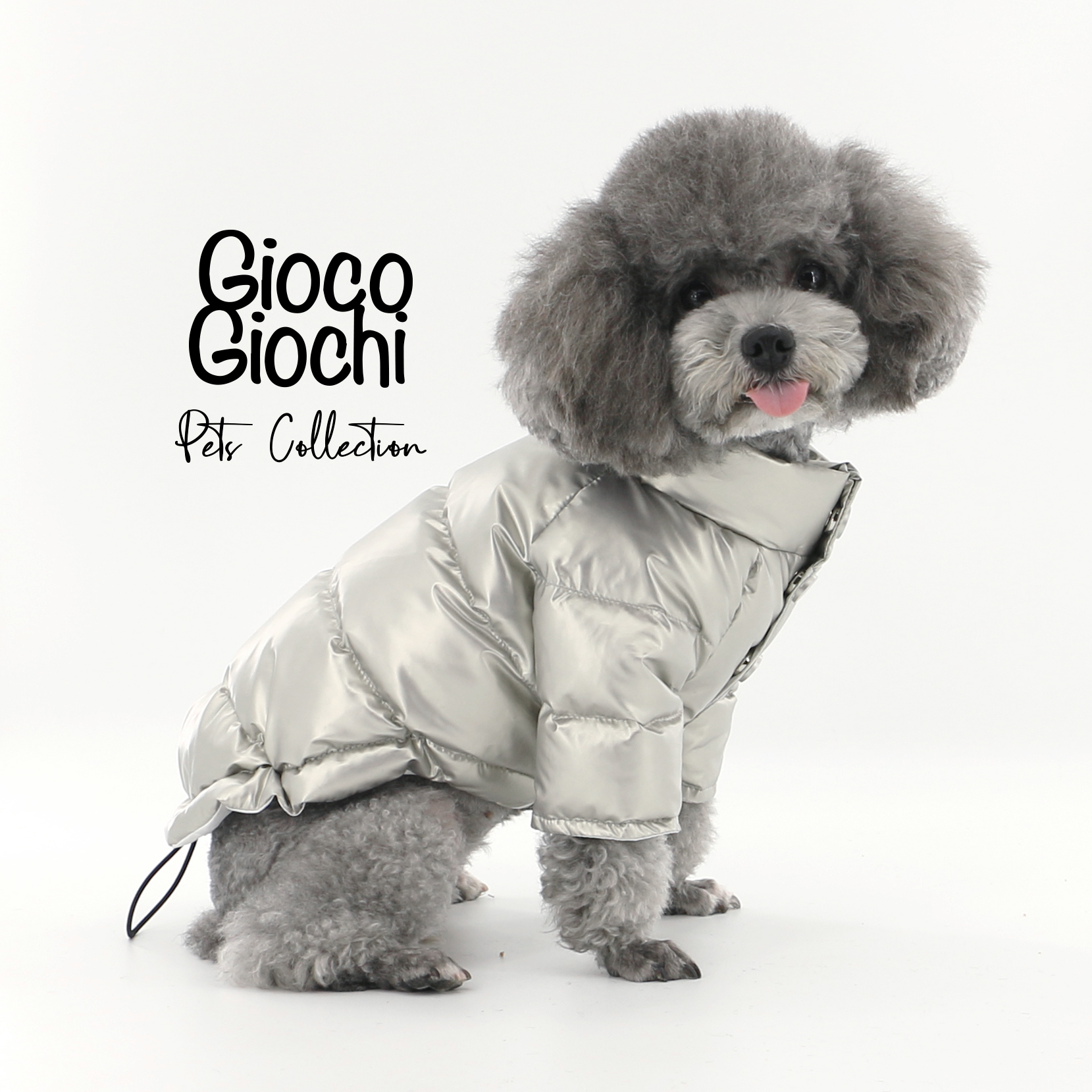 GiocoGiochi宠物秋冬厚款保暖太空银两脚服狗狗雪地冲锋衣