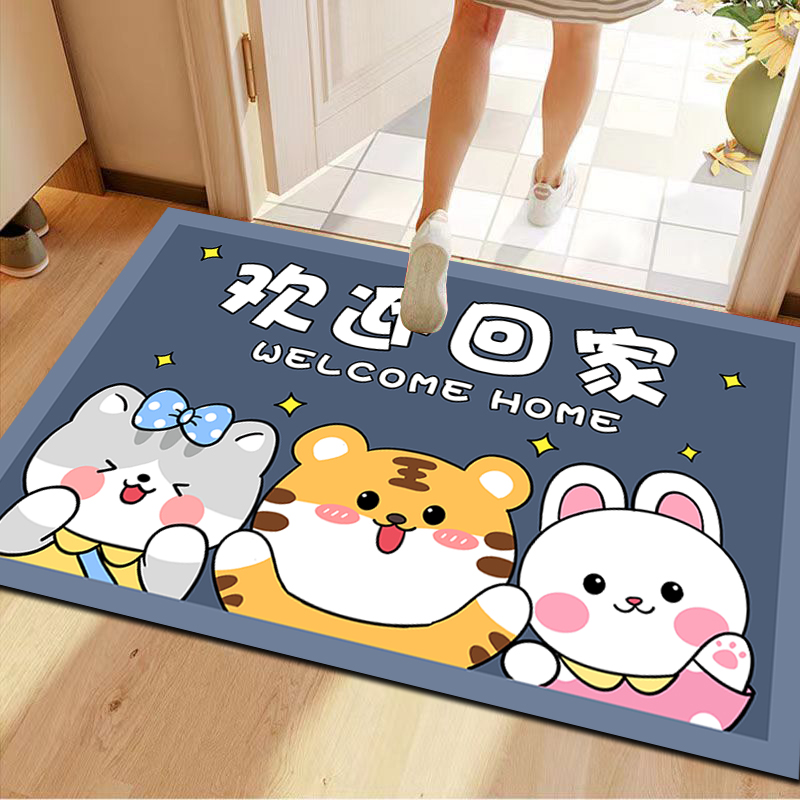 卡通入户进门口地垫卫生间浴室门垫吸水脚垫家用卧室玄关防滑地毯