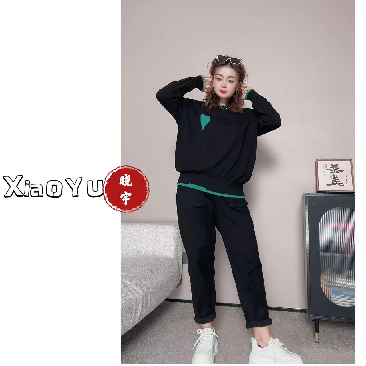 【圆领绿爱心】 超级羊/绒上衣 XY 6897【No退换】瑕疵品