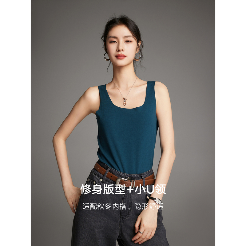 初棉【发热背心，新粉必入】双面德绒内搭无痕背心346603003