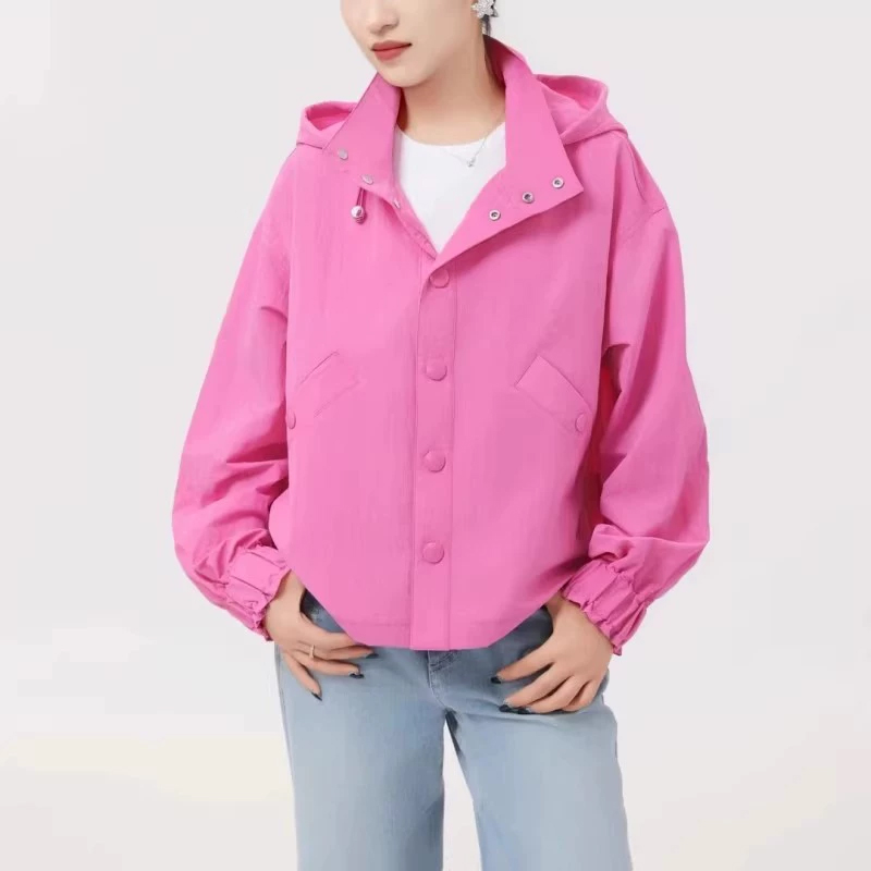 【商场同款】春秋新款百搭连帽工装休闲短款冲锋衣外套袁衣都舍洋气