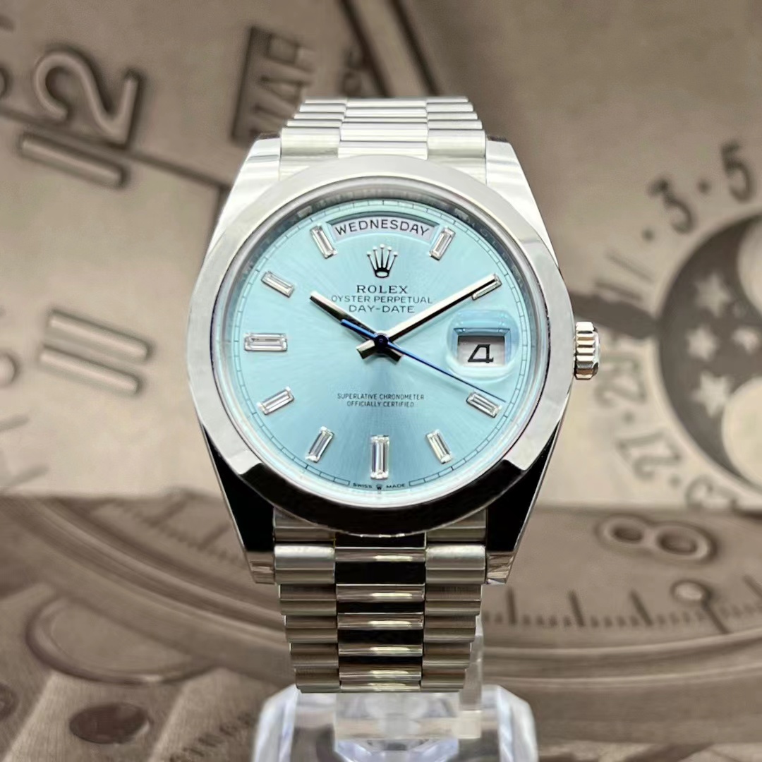 95新 Rolex/劳力士 21年全套星期日历型冰蓝DD/228206/40mm