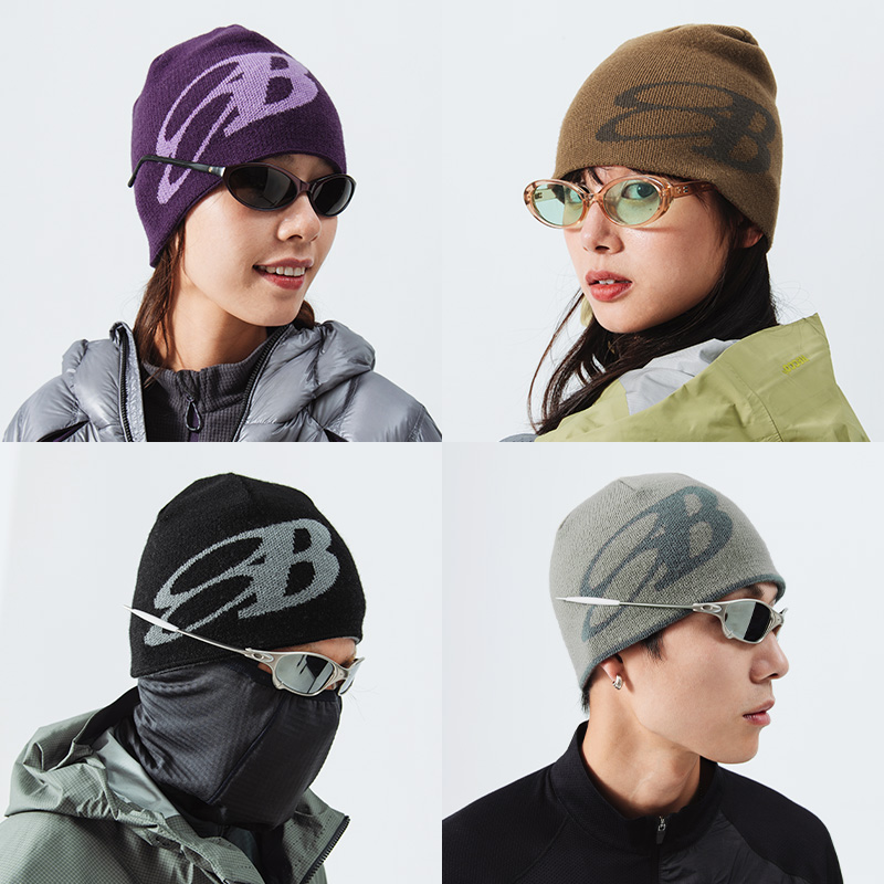 NothommeBLUE蓝岐保暖羊毛针织帽女户外徒步双面运动冷帽男