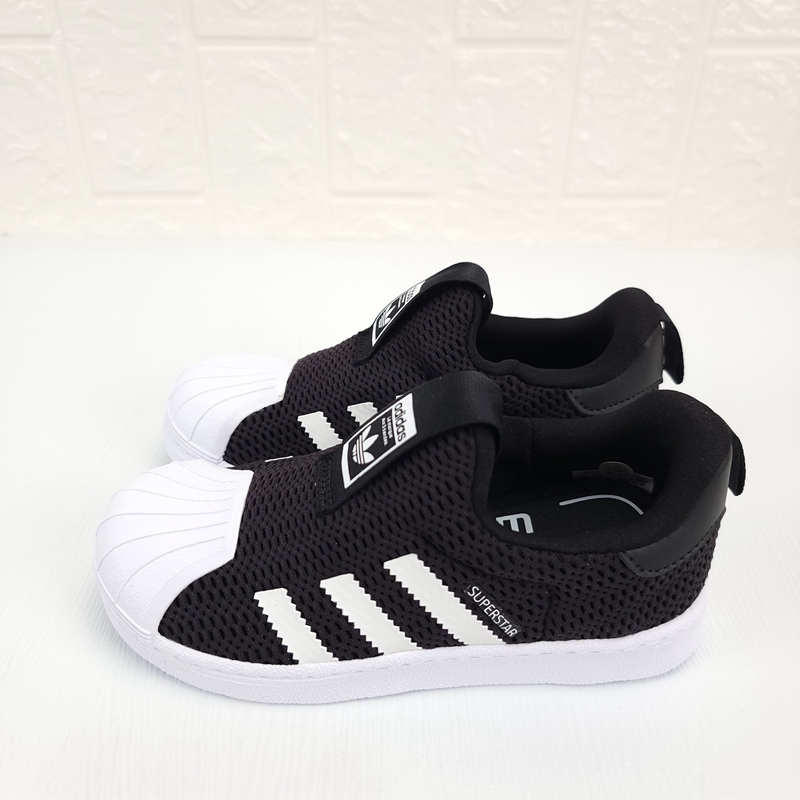 Adidas 三叶草 儿童软底一脚蹬经典贝壳头舒适透气休闲鞋 EF0892