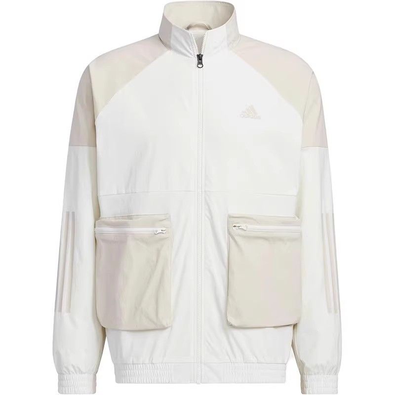 Adidas 阿迪达斯 男款春秋运动休闲宽松立领夹克上衣外套 HN9010