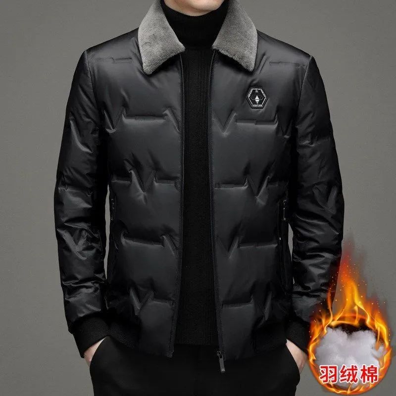 2023新款男士2023新款羽绒服男外套秋冬季轻薄短款羽绒服高档亮