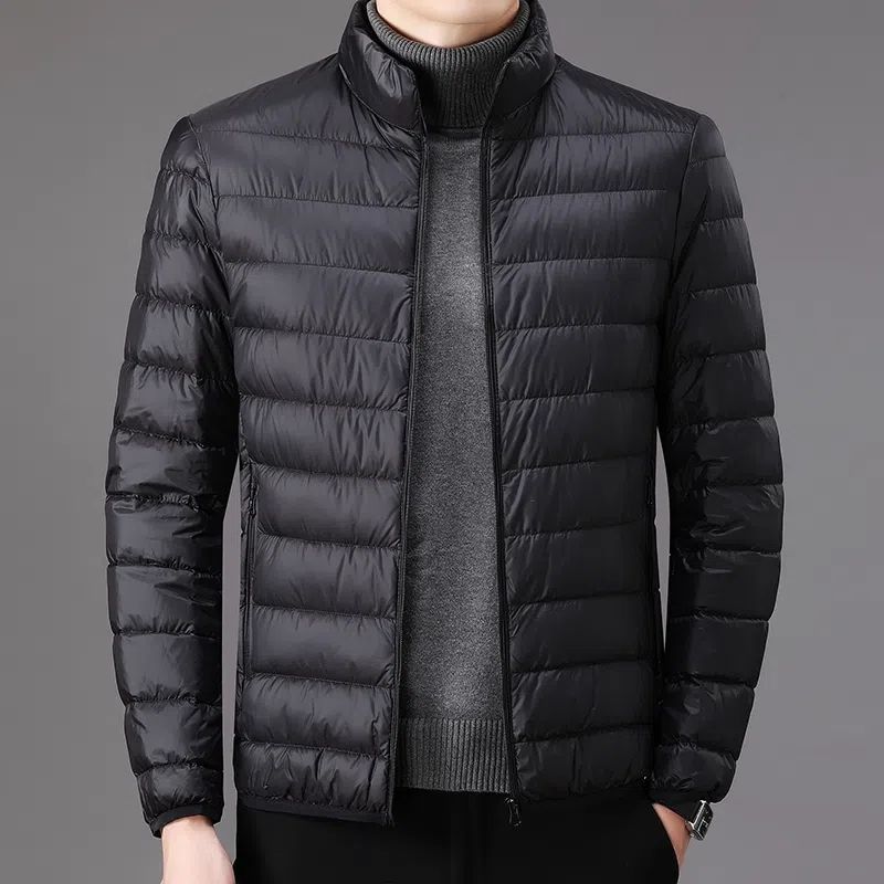 新款羽绒服品牌捡漏清仓处理轻薄羽绒服中老年男大码短款断