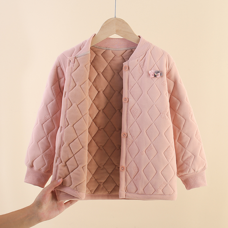 校服神器儿童内穿棉袄保暖衣中大童夹棉层冬季加厚保暖上衣男女童