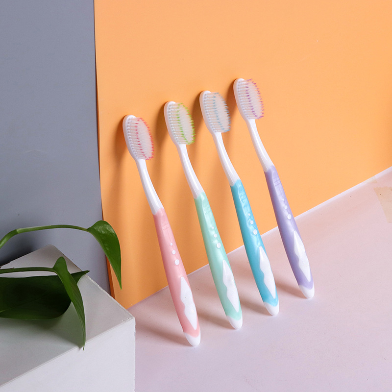 新疆包邮到家-12支牙刷竹炭软毛高密成人牙刷独立包装家用旅行