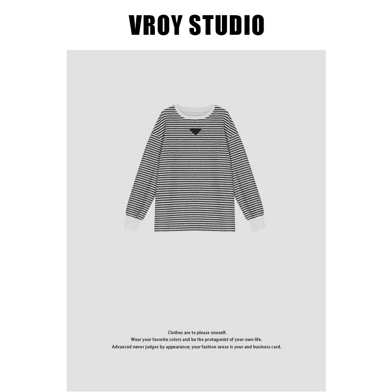 《An ni》·经典条纹长袖T恤 2222