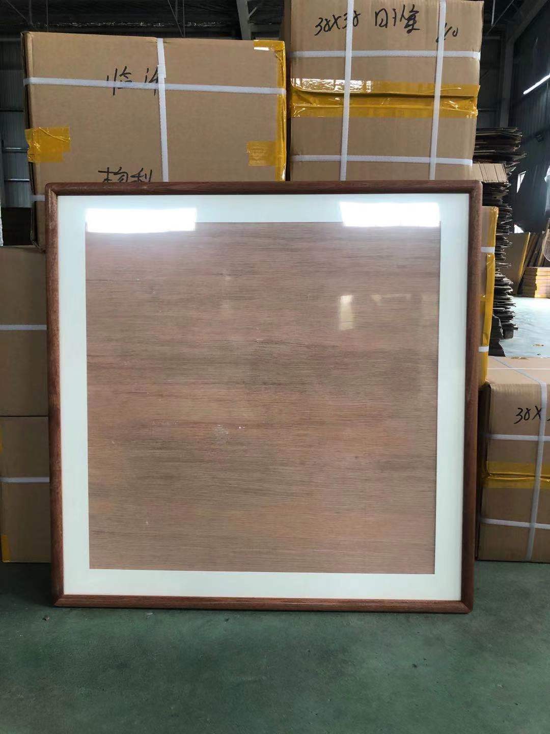 俊彩——1.2米x1.2米乌檀木斗方王画框【画芯1平米配镂空】