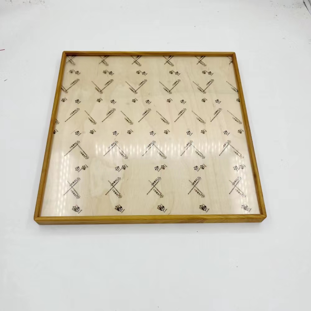 俊彩——50x50黄檀木实木画框【默认方镂空】扇形镂空请备注