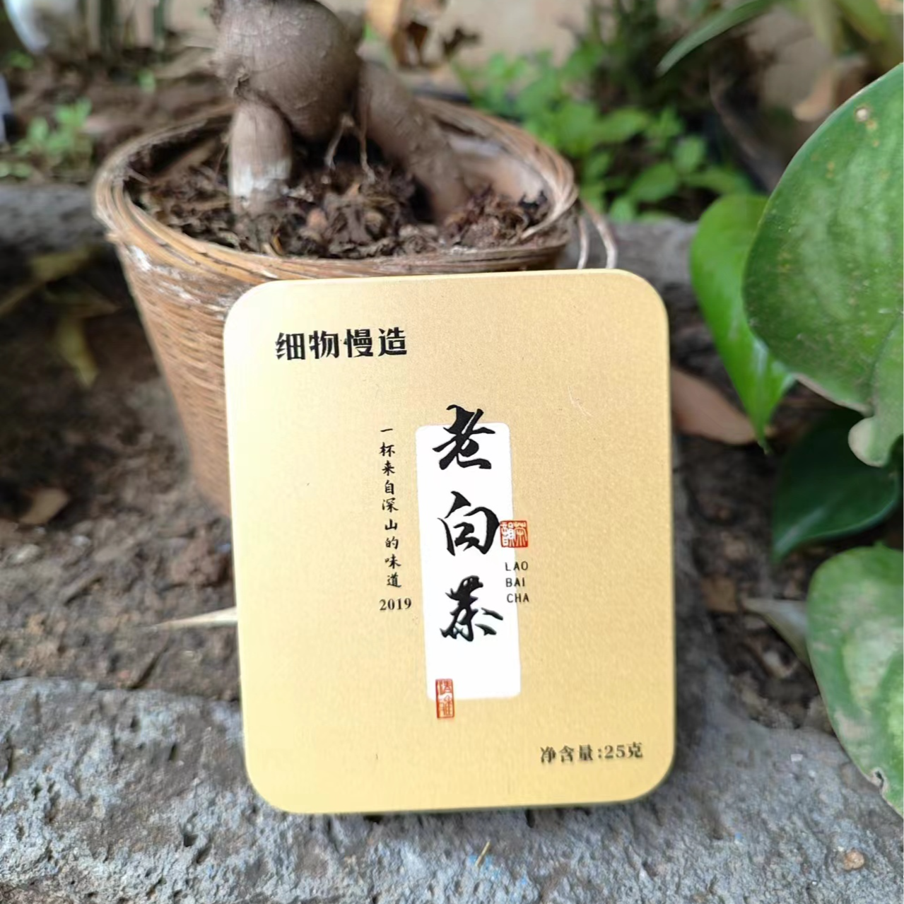 【细物慢造】老白茶饼干茶25克5片装 WGCY01