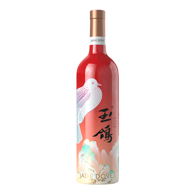 玉鸽国彩红干750ml