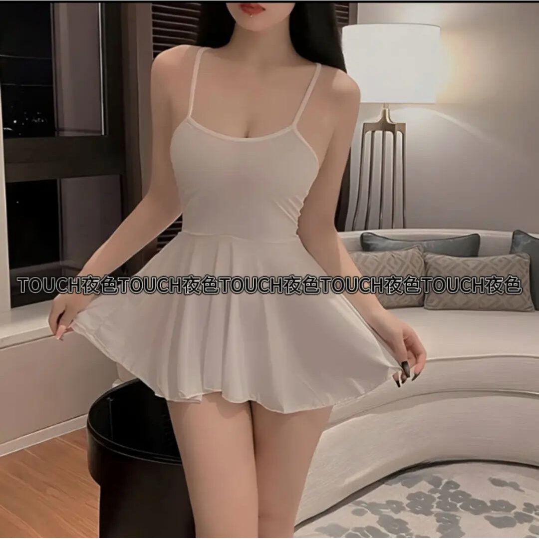 性感纯欲睡衣吊带少女情调火辣睡裙女夏薄款可爱网红风战衣超短裙