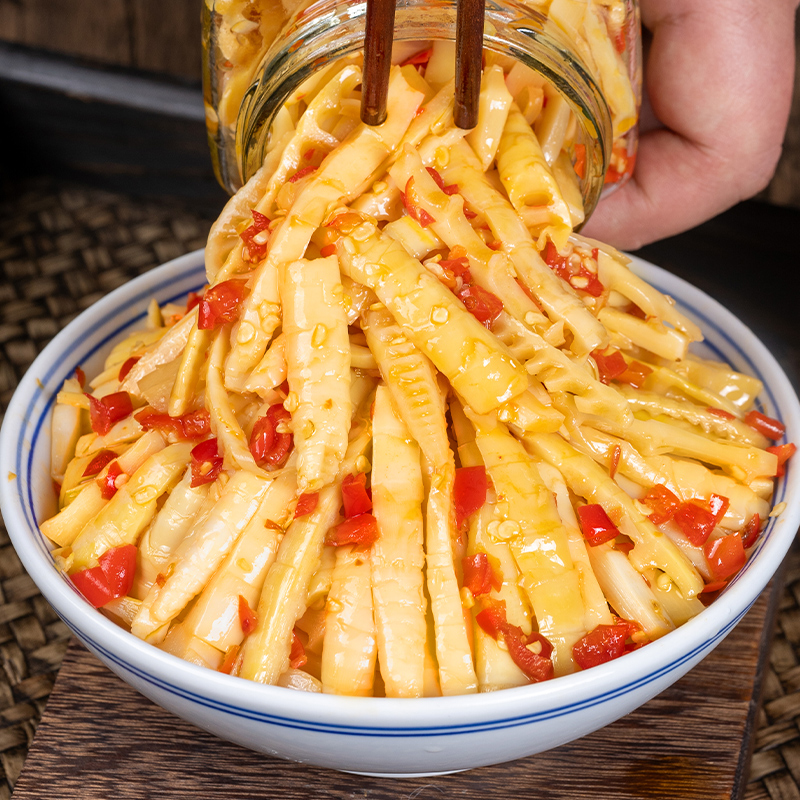 江西特产农家手工制作笋尖香辣脆笋剁椒嫩竹笋开味下饭菜精选