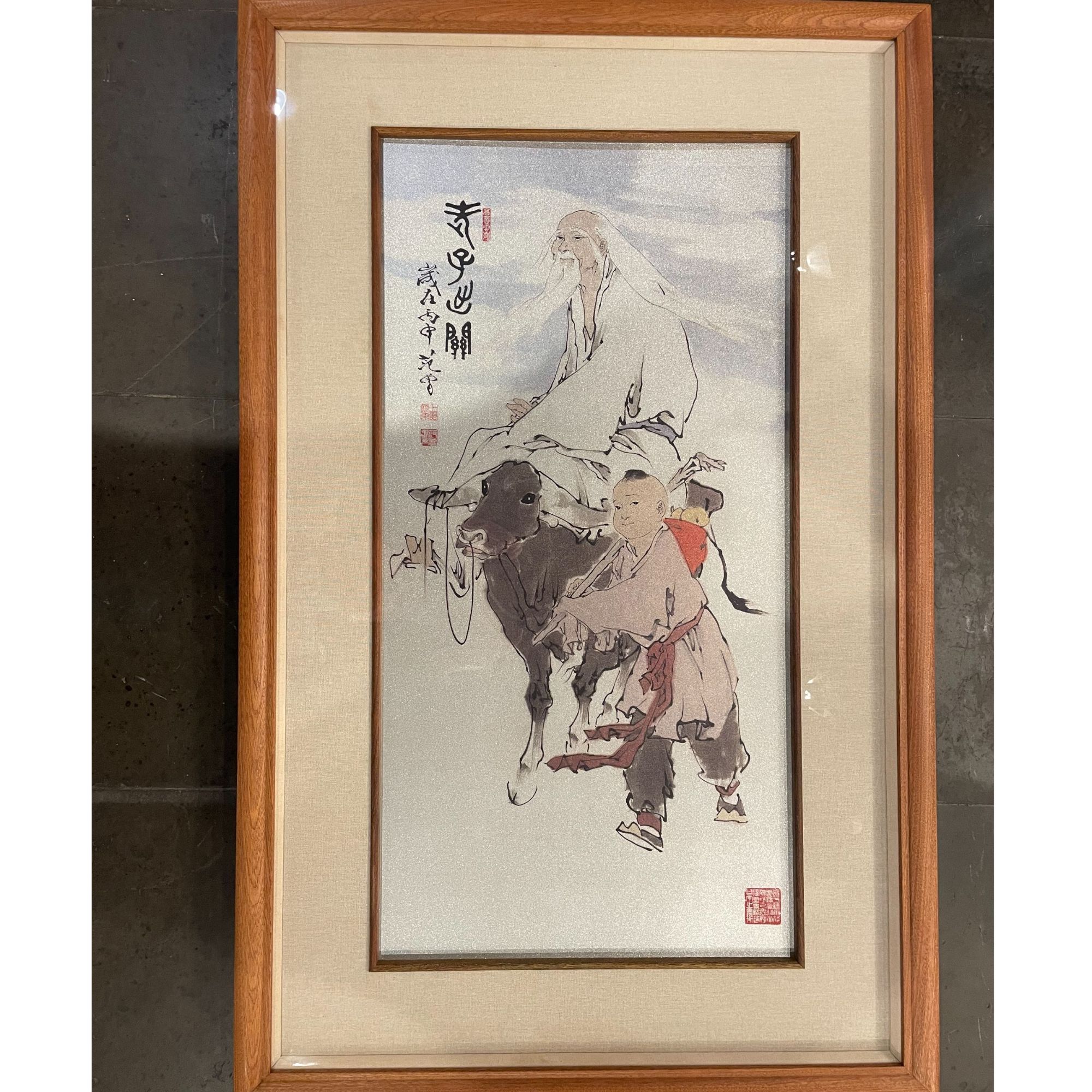 范  曾  4平尺《老子出关》43cm*84cm 纯银版画  