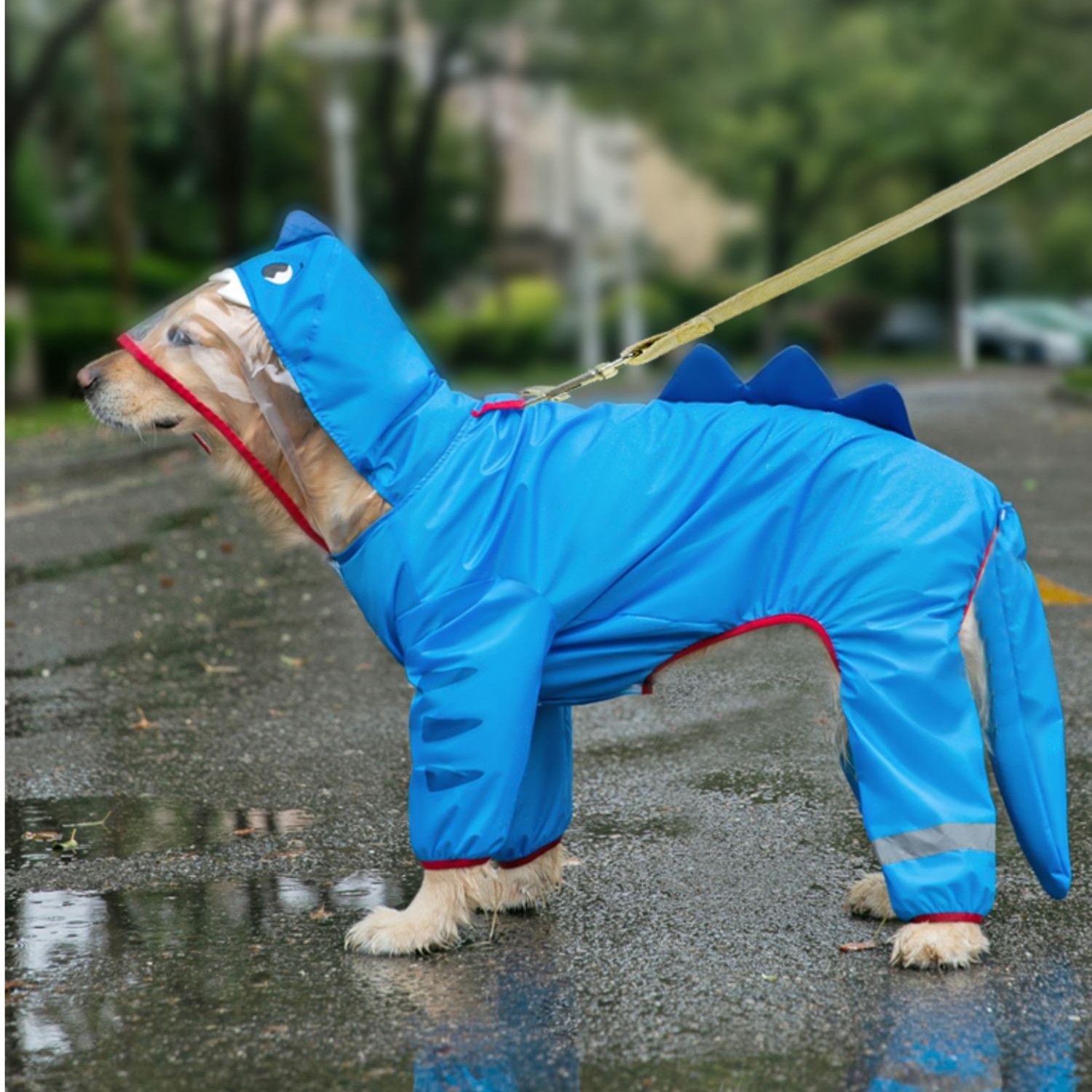 [达人]宠物雨衣大型犬中型犬造型雨衣防水雨天出行不湿毛神器9794